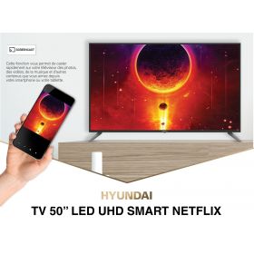 Smart TV 50'' 4K Ultra HD Netflix YouTube PrimeVideo Screencast USB HDMI