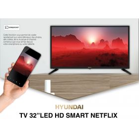 Smart TV 32'' HD Netflix YouTube PrimeVideo Screencast USB HDMI