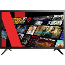 Smart TV 24'' HD Netflix YouTube PrimeVideo Screencast USB HDMI