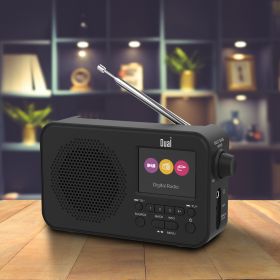 Radio réveil portable DAB+numérique Bluetoothécran LCD couleur