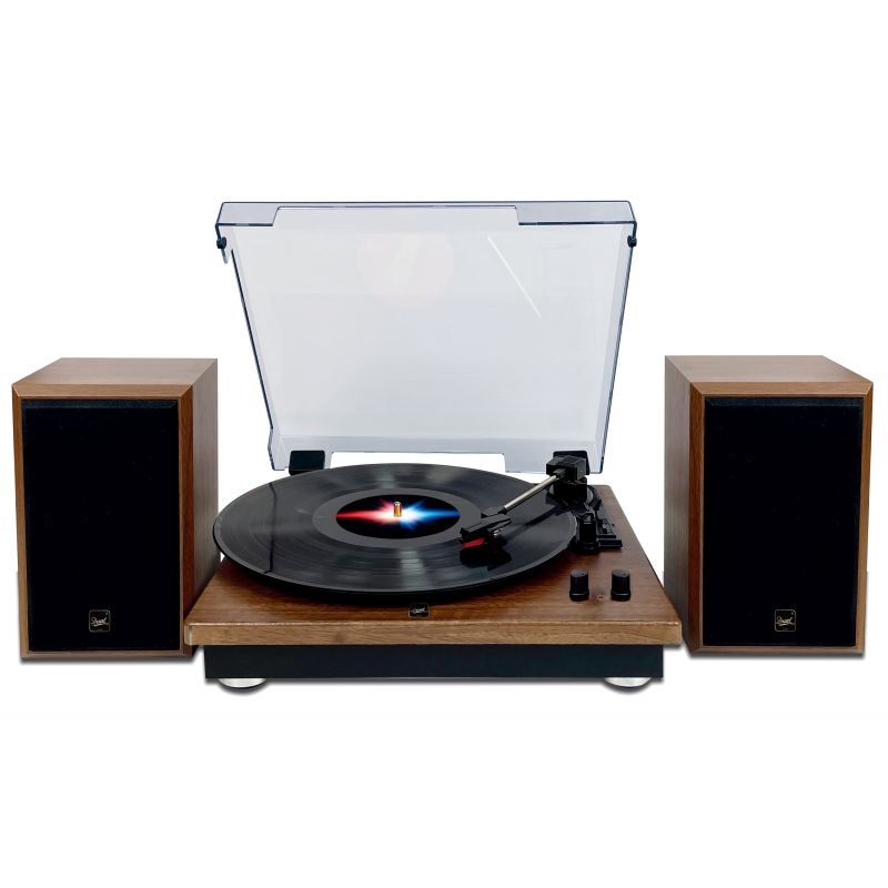 Platine vinyle tout-en-un Bluetooth outhaut parleurs stéréos 20w