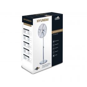 Ventilateur sur pied 16''chromé 50W