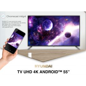 Android TV 55'' 4K Ultra HD Google Assistant et NetflixYouTube Chromecast