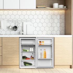Réfrigérateur table top 88L blanc avec porte reversible et freezer 10L