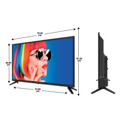 TV 32'' HD LED avec triple tuner USB et HDMI sortie casque