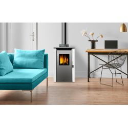 Chauffage granulés 7KW 40-60 m² LAKE K7 Bluebell