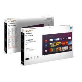 HYUNDAI - ANDROID TV LED - 65" (164cm) - 4K UHD - WiFi - Bluetooth 5.0 - Netflix - YouTube - 4x HDMI - 3x USB