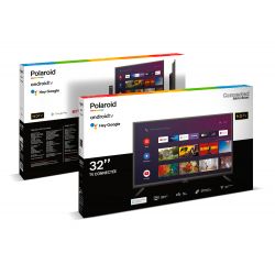 POLAROID - ANDROID TV LED - 32" (80cm) - HD - WiFi - Bluetooth 5.0 - Netflix - YouTube - 3x HDMI - 2x USB