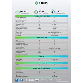 Kit Solaire Plug and Play - 400 W puissance pour 520kWh de production